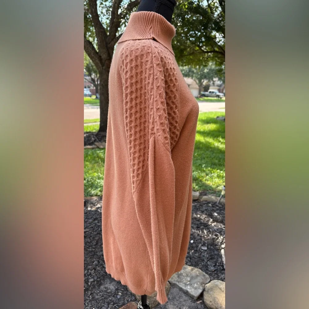 BB Dakota / Steve Madden; Warm Brown Long Sleeve Dress - Picture 7 of 10